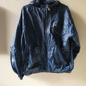 Sierra Designs navy blue light weight rainjacket